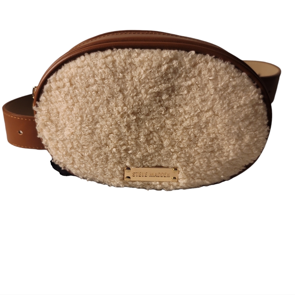 Steve Madden Cream and Brown Mini Bag